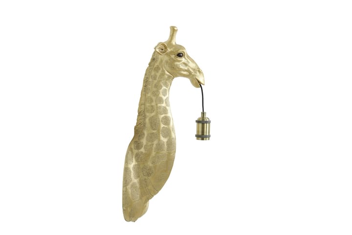 Väggplafond Giraffe 21x19 cm Guld - Light & Living - Belysning - Lampor & belysning inomhus - Vägglampa
