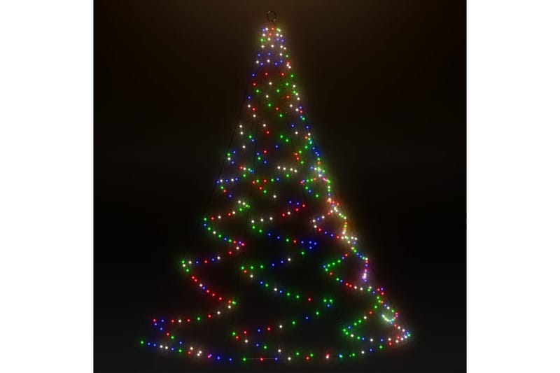 Hängande julgran med metallkrok 260 LED flerfärgad 3 m inne/ - Flerfärgad - Belysning - Julbelysning - Julbelysning utomhus