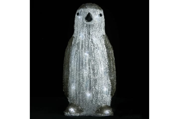 Juldekoration pingvin med LED-belysning akryl inne/ute - Grå - Belysning - Julbelysning - Julbelysning utomhus