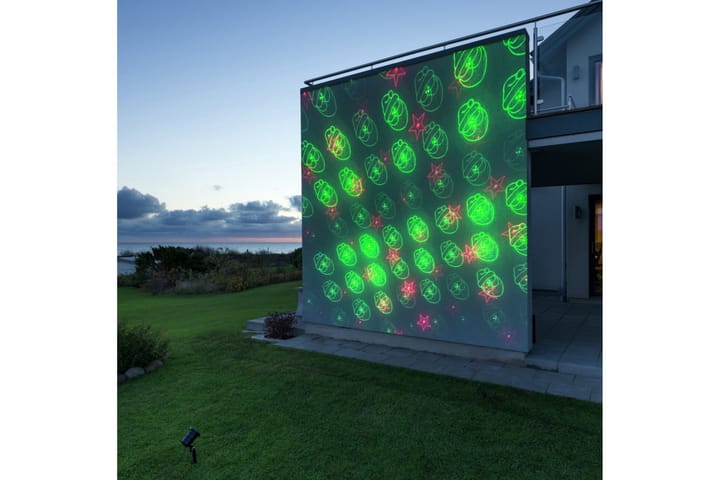 Laserlampa röd och grön LED Svart - Konstsmide - Belysning - Julbelysning - Julbelysning utomhus