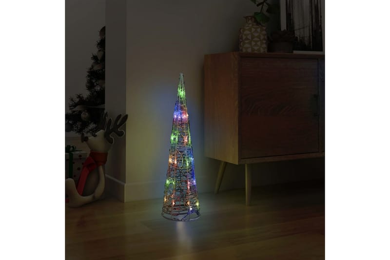 Ljuskon LED pyramid akryl flerfärgad 60 cm - be Basic - Belysning - Julbelysning - Julbelysning utomhus