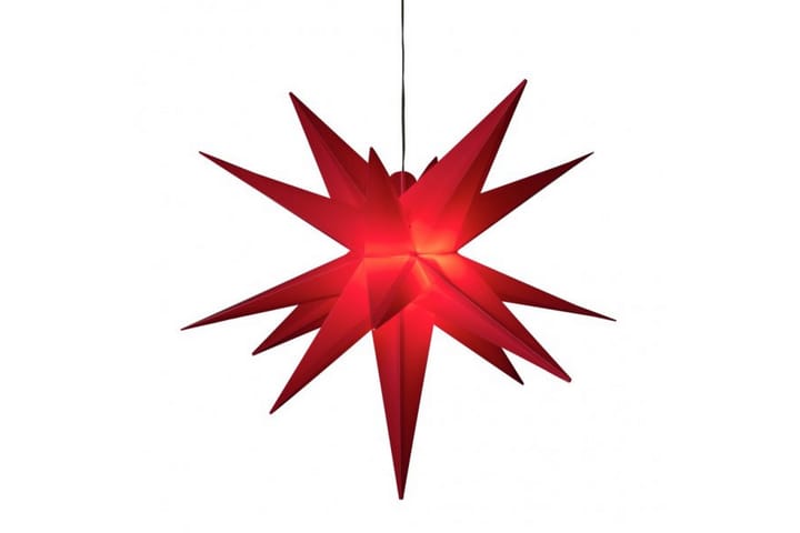 3-D Plaststjärna röd 80 cm - Konstsmide - Belysning - Julbelysning - Jullampor