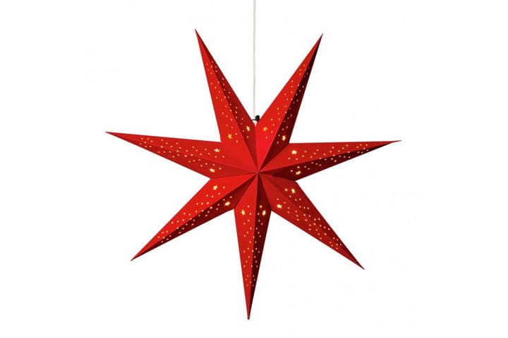 Pappersstjärna sammet 78 cm Röd - Konstsmide - Belysning - Julbelysning - Adventsstjärna