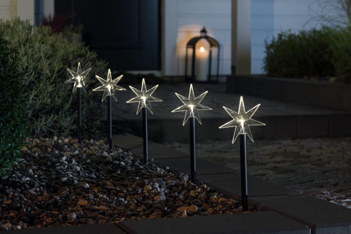 Stjärna på pinne Transparent - Konstsmide - Belysning - Julbelysning - Jullampor