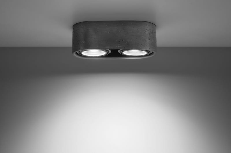 Spotlight Basic 2 Lampor Betonggrå - Sollux Lighting - Belysning - Spotlights & downlights