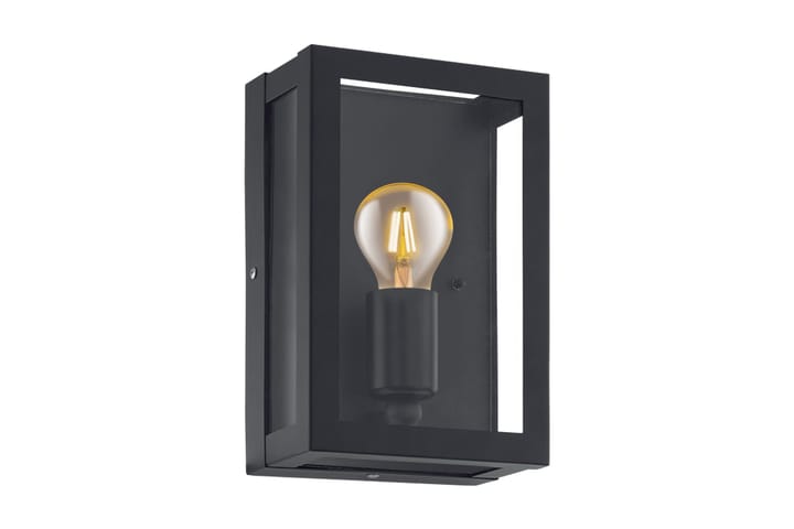 Vägglampa Alamonte 17 cm Svart/Klar - Eglo - Belysning - Utelampor & utomhusbelysning - Fasadbelysning