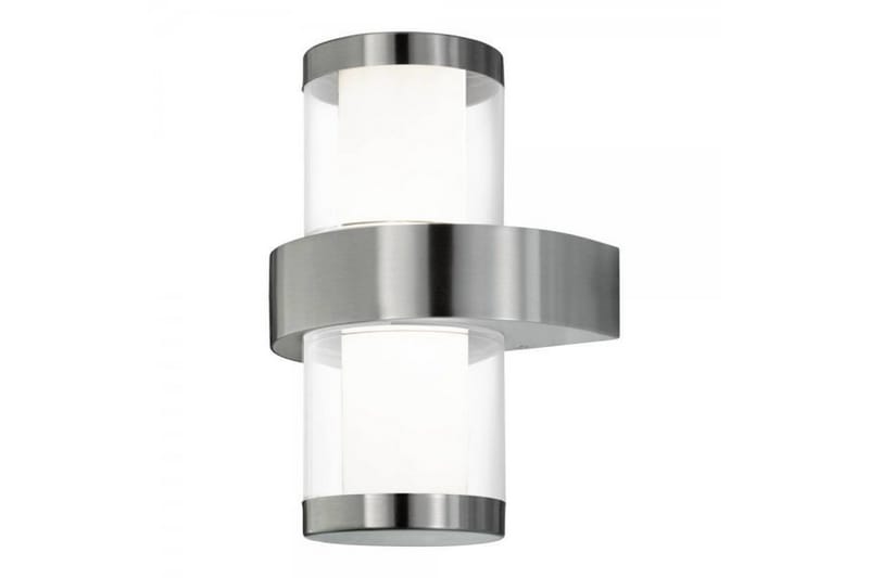 Vägglampa Beverly LED Rostfritt/Vit/Klar/Glas - Eglo - Belysning - Utelampor & utomhusbelysning - Fasadbelysning & vägglyktor