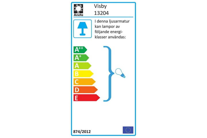 Vägglampa Visby Svart - Aneta Lightning - Belysning - Utelampor & utomhusbelysning - Fasadbelysning