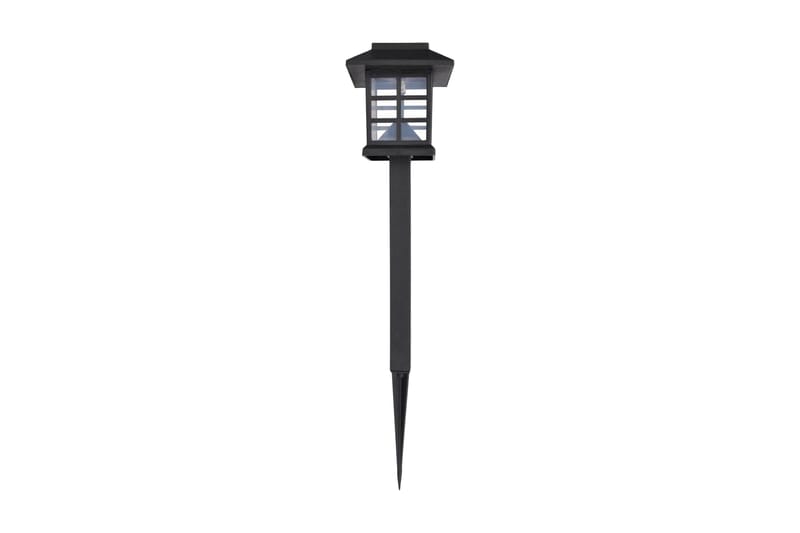 Soldrivna marklampor LED 12 st med spett 8,6x8,6x38 cm - Svart - Belysning - Dekorationsbelysning - Dekorationsbelysning utomhus - LED belysning utomhus