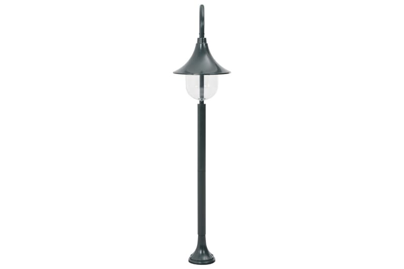 Lyktstolpe för trädgård E27 120 cm aluminium mörkgrön - be Basic - Belysning - Utelampor & utomhusbelysning - Stolplykta & grindlykta