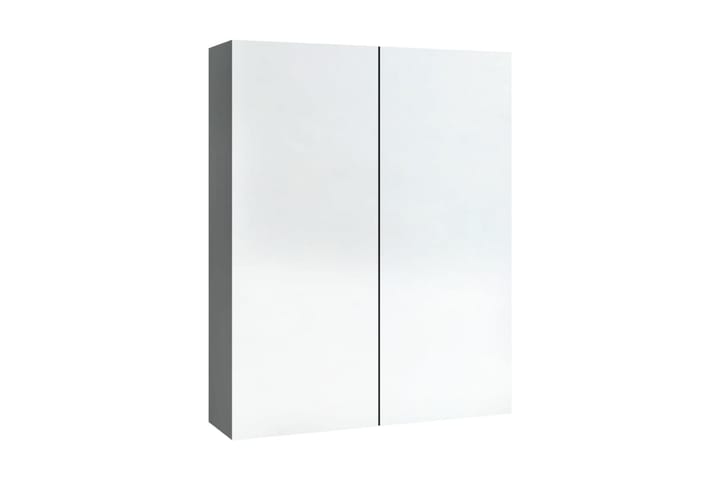 Spegelskåp för badrum antracit 60x15x75 cm MDF - Grå - Förvaring - Badrumsförvaring - Spegelskåp