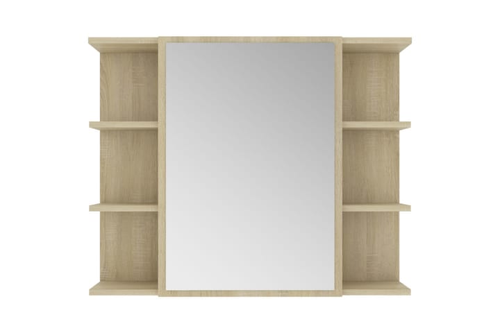 Spegelskåp för badrum sonoma-ek 80x20,5x64 cm spånskiva