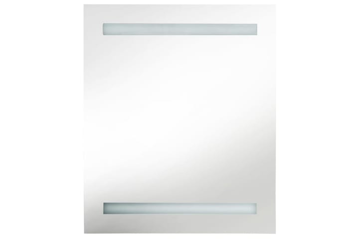 Spegelskåp med LED blank grå 50x14x60 cm - Grå - Förvaring - Badrumsförvaring - Spegelskåp