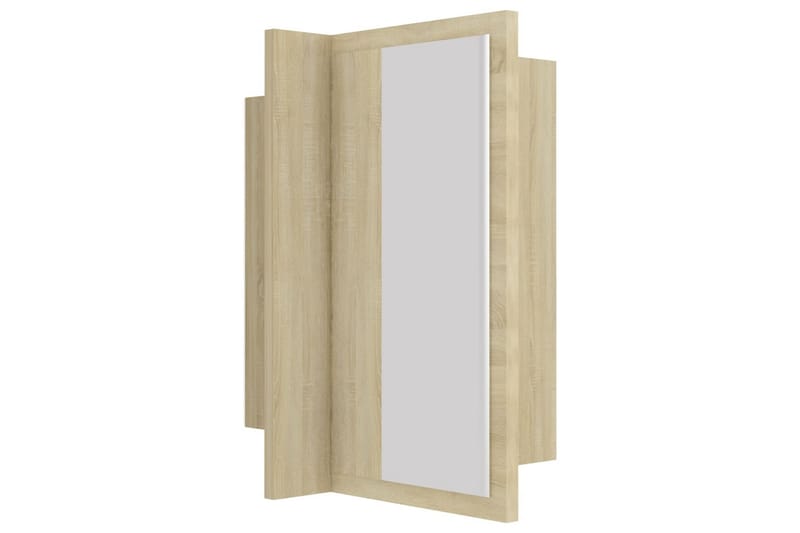 Spegelskåp med LED sonoma-ek 40x12x45 cm - Brun - Förvaring - Badrumsförvaring - Spegelskåp