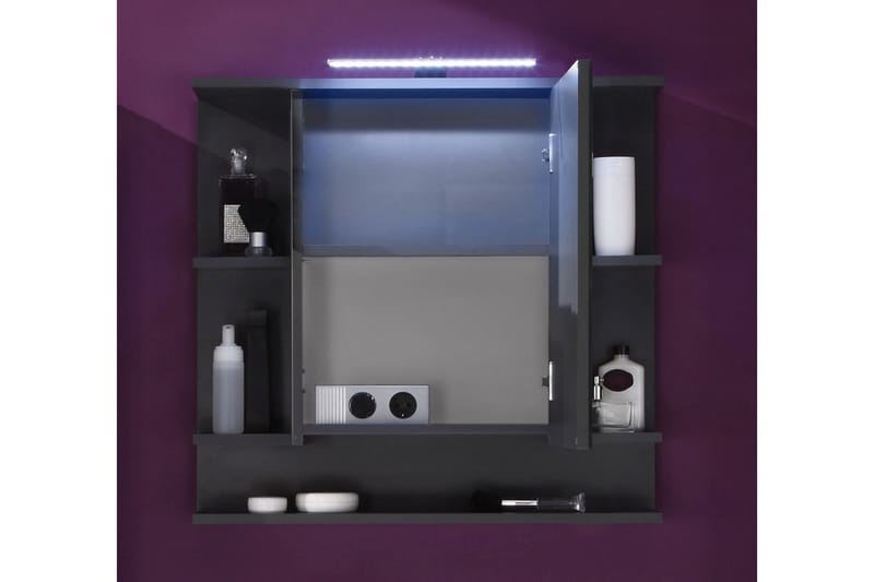 Spegelskåp Tetis 72 cm - Grafitgrå - Förvaring - Badrumsförvaring - Tvättställsskåp & kommod