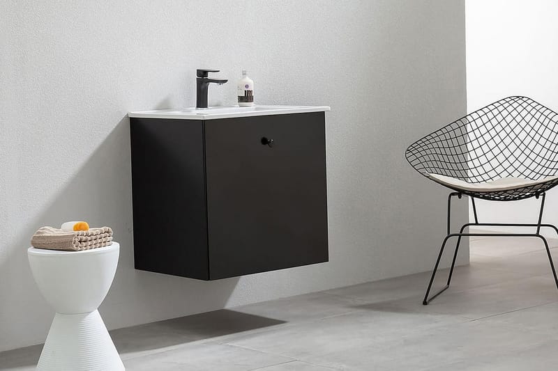 Tvättställskåp Fröjd Bathlife 620 mm - Mattsvart - Förvaring - Badrumsförvaring - Tvättställsskåp & kommod