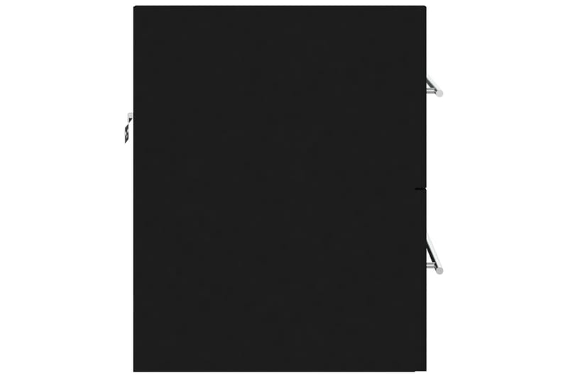 Tvättställsskåp svart 60x38,5x48 cm spånskiva - Svart - Förvaring - Badrumsförvaring - Tvättställsskåp & kommod