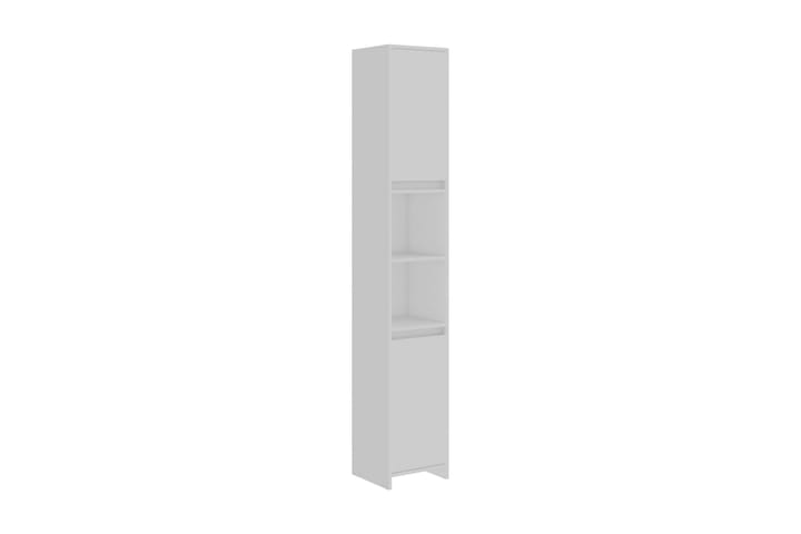 Badrumsskåp vit 30x30x183,5 cm spånskiva - Vit - Förvaring - Badrumsförvaring - Väggskåp & högskåp