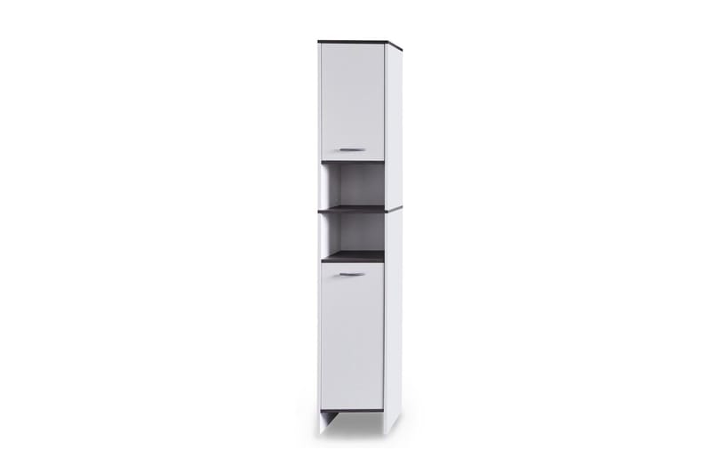 Högskåp Mirka 32 cm - Vit|Silvergrå - Förvaring - Badrumsförvaring - Väggskåp & högskåp