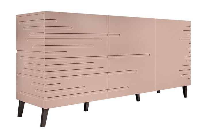 Byrå Demjen 40x155 cm - Rosa/Svart - Förvaring - Förvaringsmöbler - Byrå
