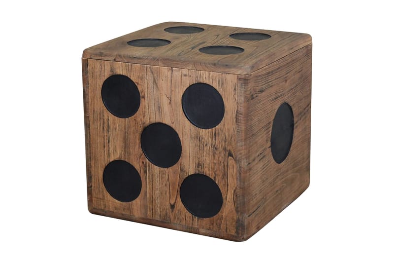 Förvaringsbox mindi-trä 40x40x40 cm tärningsdesign - Brun - Förvaring - Förvaringsmöbler - Förvaringskista & sängkista