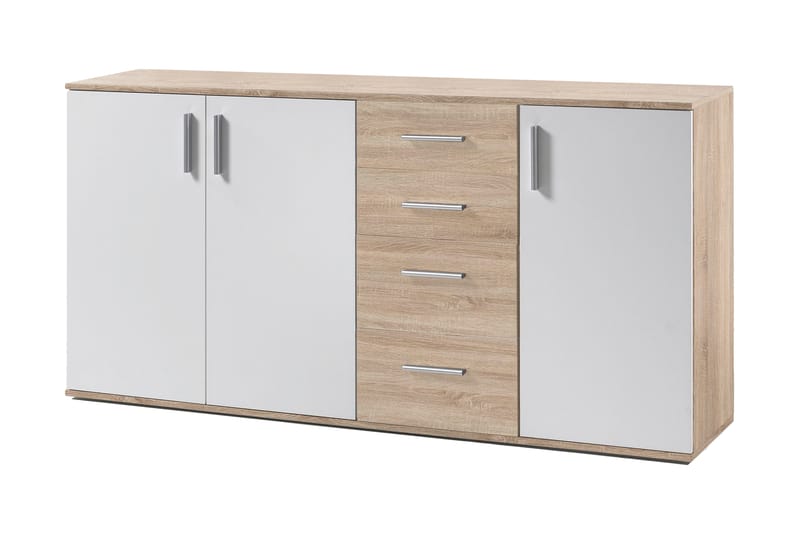 Byrå Montiz 160 cm - Trä|Natur|Vit - Förvaring - Förvaringsmöbler - Sideboard & skänk