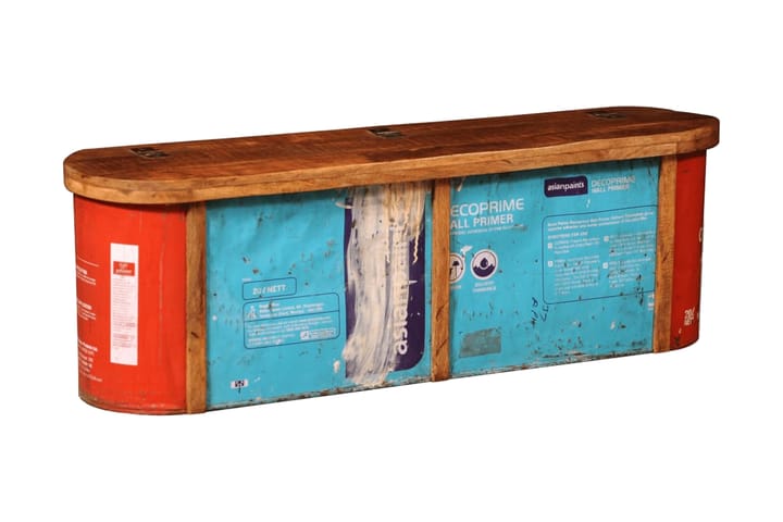 Förvaringsbänk massivt trä - Flerfärgad - Förvaring - Förvaringsmöbler - Sideboard & skänk