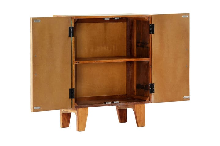 Handsnidad skänk 60x30x75 cm massivt återvunnet trä - Flerfärgad - Förvaring - Förvaringsmöbler - Sideboard & skänk