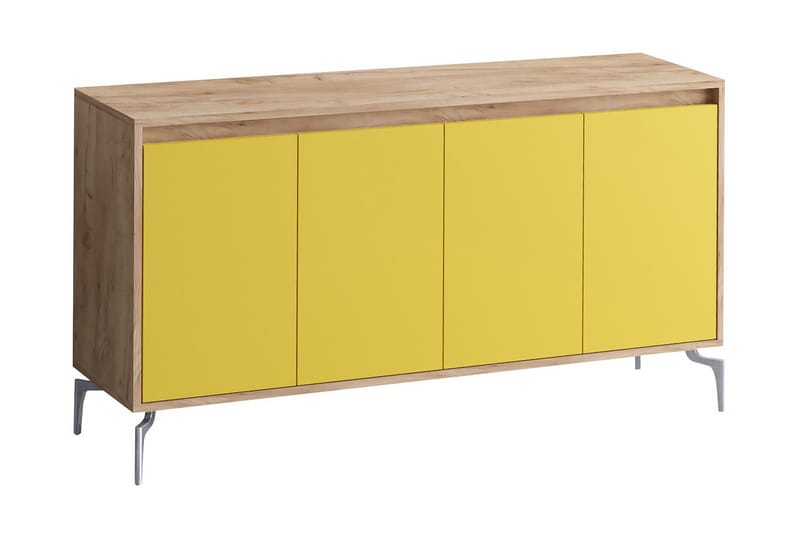 Sideboard 40x140 cm - Natur/Brun/Röd - Förvaring - Förvaringsmöbler - Sideboard & skänk