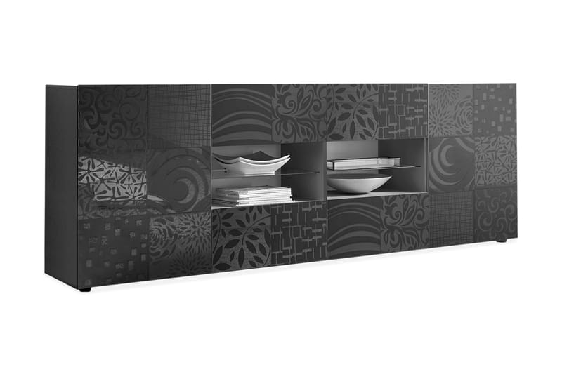 Sideboard Bayoner 241 cm 4 Hyllor - Grå - Förvaring - Förvaringsmöbler - Sideboard & skänk