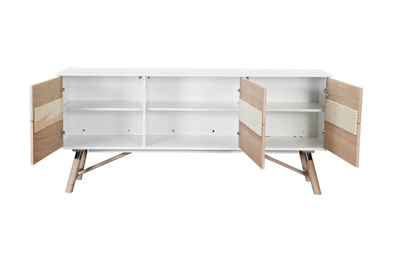 Sideboard Carlow 180 cm - Vit|Ek - Förvaring - Förvaringsmöbler - Sideboard & skänk