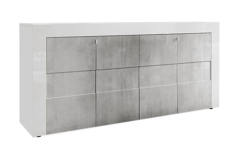 Sideboard Duilia 181 cm - Vit|Betong - Förvaring - Förvaringsmöbler - Sideboard & skänk