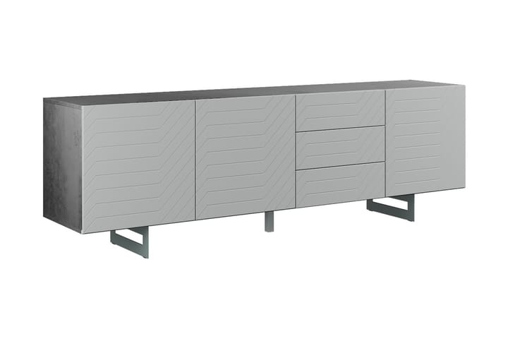 Sideboard Itaca 3 lådor 220x45 cm - Betonggrå - Förvaring - Förvaringsmöbler - Sideboard & skänk