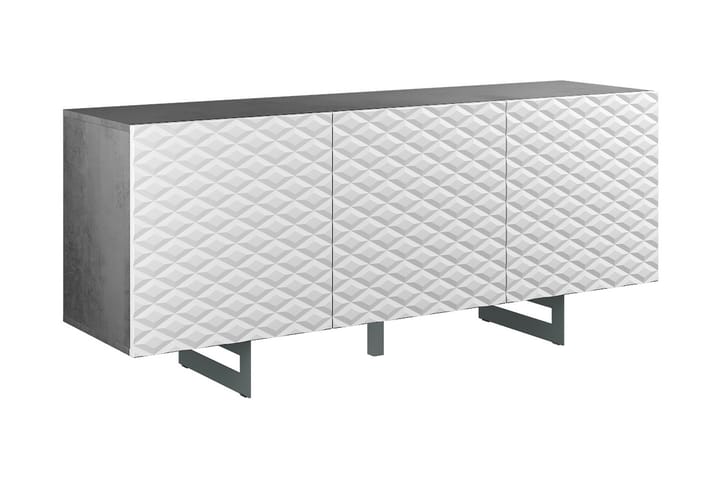Sideboard Korfu 165x45 cm - Mörkgrå/Vit - Förvaring - Förvaringsmöbler - Sideboard & skänk