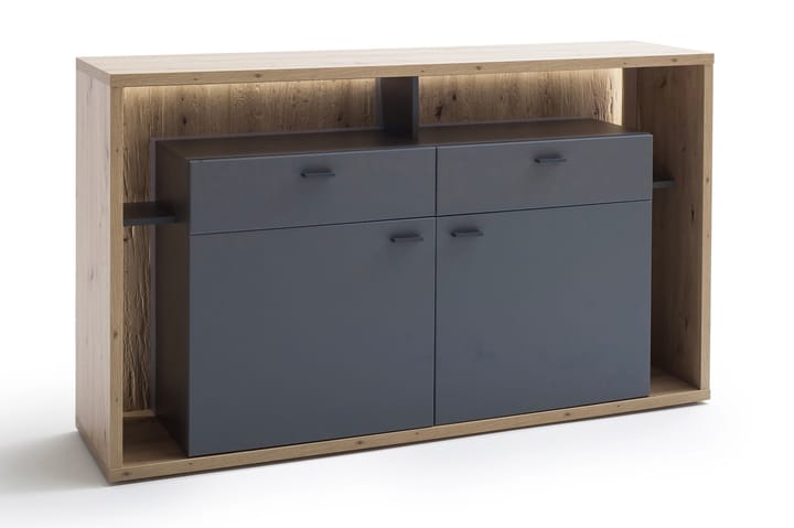 Sideboard Morrols 40x156 cm - Grå/Natur - Förvaring - Förvaringsmöbler - Sideboard & skänk