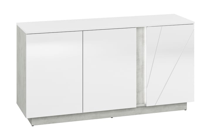 Sideboard Xenvi 73 cm - Grå/Vit högglans - Förvaring - Förvaringsmöbler - Sideboard & skänk