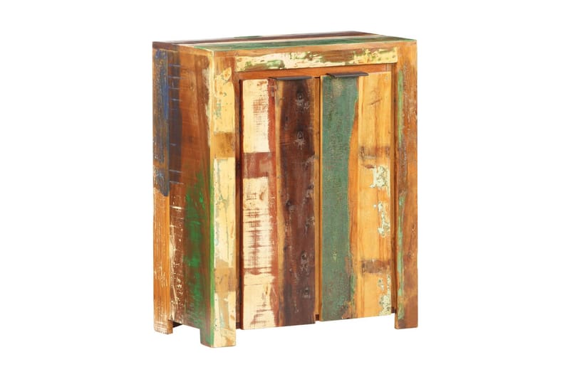 Skänk 59x33x75 cm massivt återvunnet trä - Flerfärgad - Förvaring - Förvaringsmöbler - Sideboard & skänk
