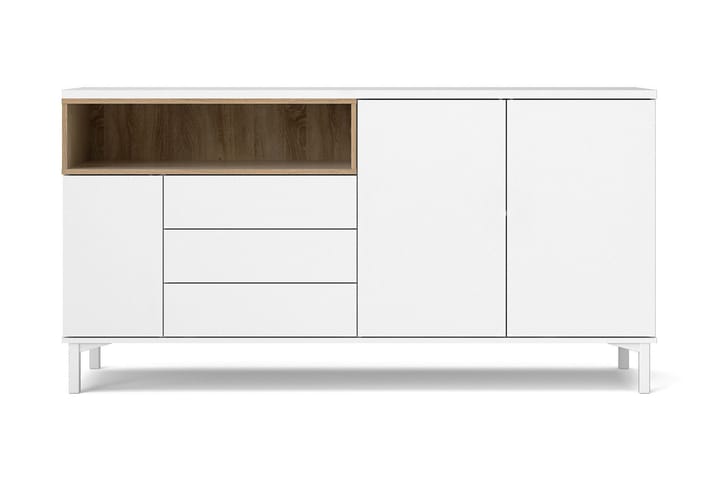 Skänk Abner 176 cm - Vit|Brun - Förvaring - Förvaringsmöbler - Sideboard & skänk