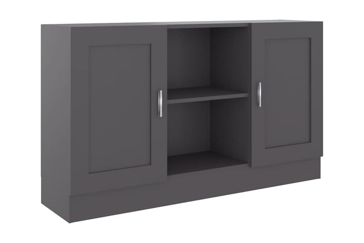Skänk grå 120x30,5x70 cm spånskiva - Grå - Förvaring - Förvaringsmöbler - Sideboard & skänk