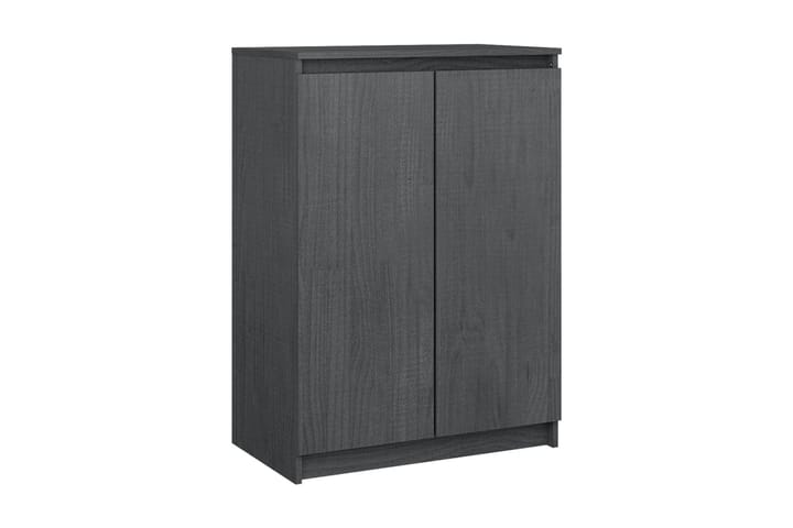 Skänk grå 60x36x84 cm massivt furuträ - Grå - Förvaring - Förvaringsmöbler - Sideboard & skänk