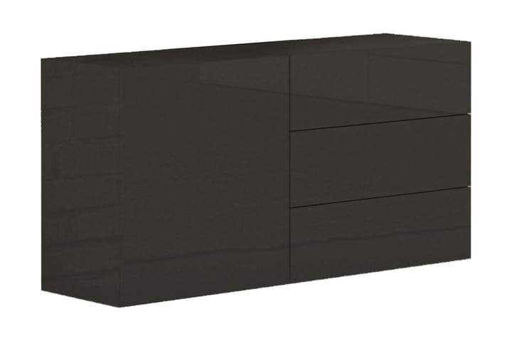 Skänk Metzera 110 cm Dörr + 3 Lådor - Antracit Högglans - Förvaring - Förvaringsmöbler - Sideboard & skänk