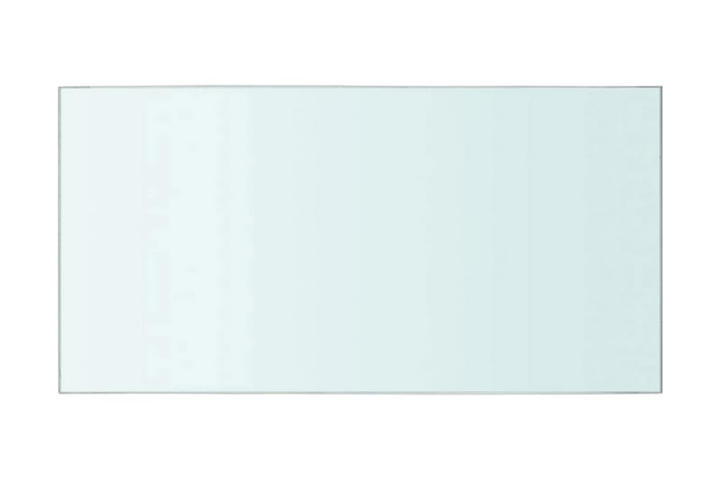 Hyllplan glas genomskinlig 40x20 cm - Transparent - Förvaring - Garderober & garderobssystem - Garderobsinredning - Hyllplan till garderob