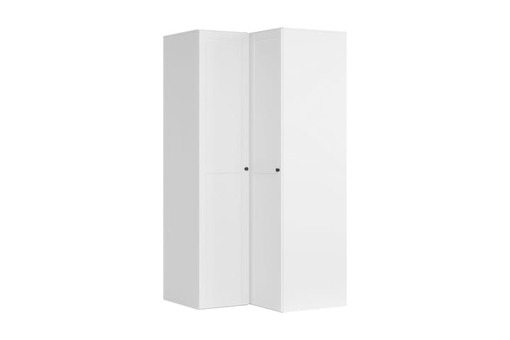Hörngarderob Sosdala 116x120 cm - Vit - Förvaring - Garderober & garderobssystem - Garderobsskåp