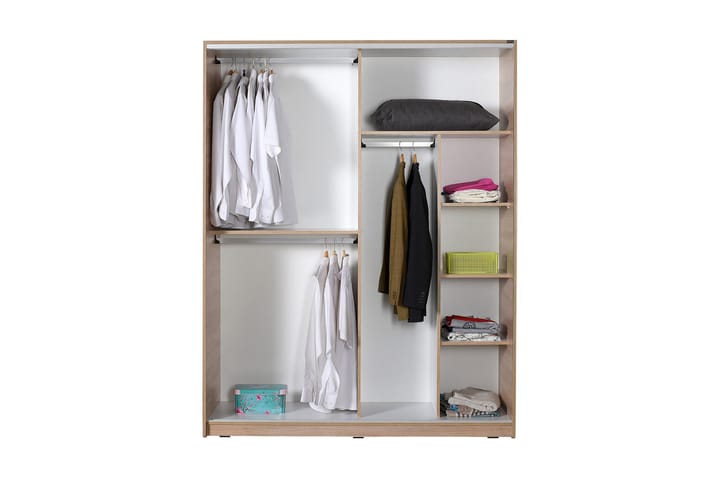 Garderob 160x207 cm - Natur - Förvaring - Garderober & garderobssystem