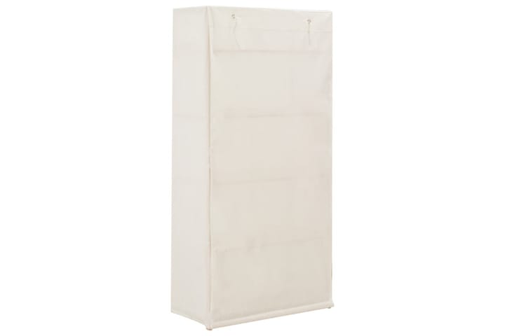 Garderob 79x40x170 cm vit tyg - Vit - Förvaring - Garderober & garderobssystem