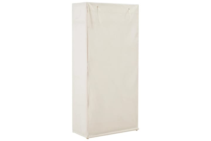 Garderob 79x40x170 cm vit tyg - Vit - Förvaring - Garderober & garderobssystem