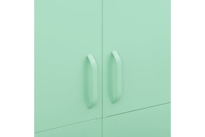 Garderob 90x50x180 cm mintgrön stål - Grön - Förvaring - Garderober & garderobssystem