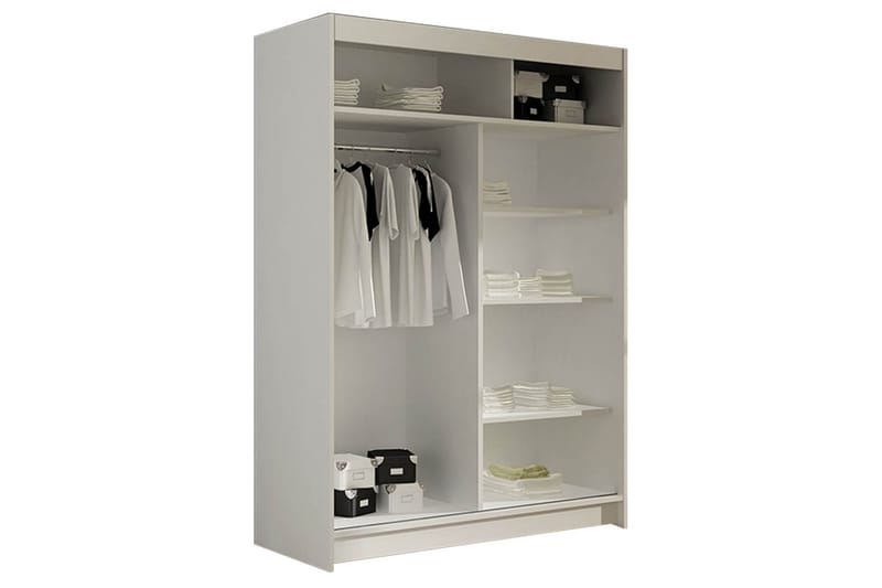 Garderob Aldo Skjutdörrar Speglar - Svart - Förvaring - Garderober & garderobssystem