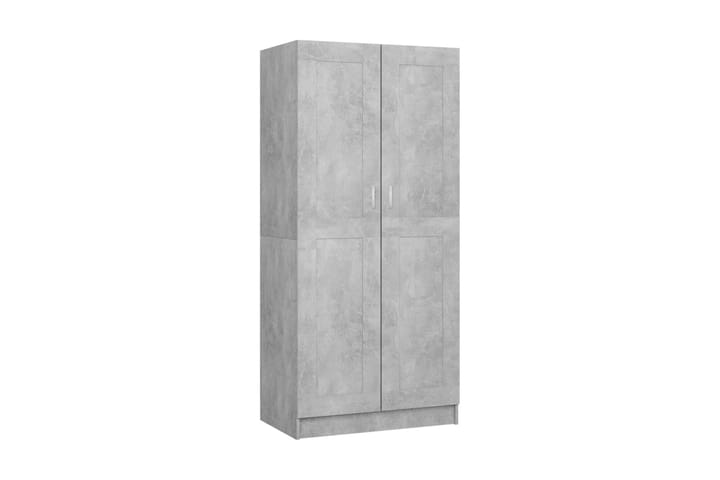 Garderob betonggrå 82,5x51,5x180 cm spånskiva - Betonggrå - Förvaring - Garderober & garderobssystem