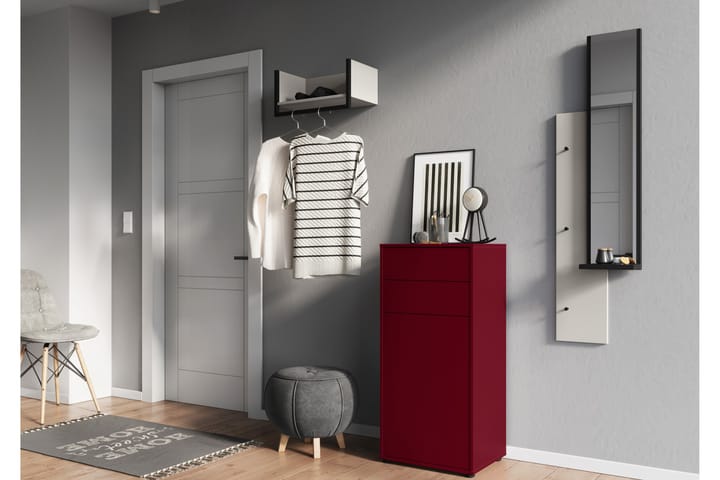 Garderob Cariseda - Beige - Förvaring - Garderober & garderobssystem